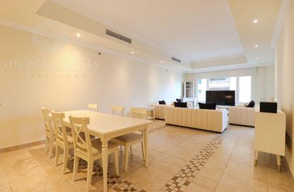 Apartment - 2 Bedrooms - 3 Bathrooms for rent in East Porto Drive - Porto Arabia - The Pearl Island - Doha
