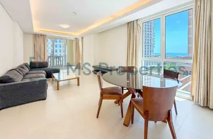 Apartment - 2 Bedrooms - 3 Bathrooms for rent in Viva West - Viva Bahriyah - The Pearl Island - Doha
