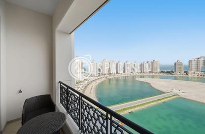 Apartment - 3 Bedrooms - 4 Bathrooms for rent in Viva East - Viva Bahriyah - The Pearl Island - Doha