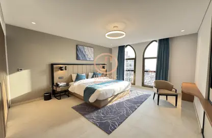 شقة - غرفة نوم - 2 حمامات للايجار في البلاج الجنوبي - البلاج - جزيرة اللؤلؤة - الدوحة