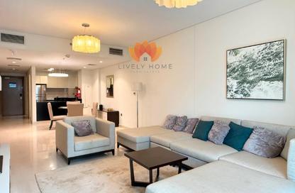 Apartment - 1 Bedroom - 2 Bathrooms for rent in Lusail Marina Heights - Marina District - Lusail Apartment - 1 Bedroom - 2 Bathrooms for rent in Lusail Marina Heights - Marina District - Lusail