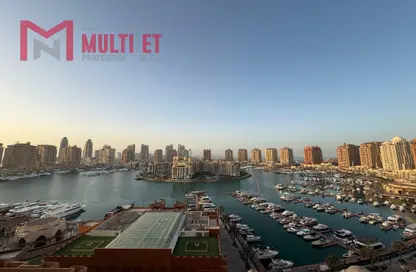 شقة - 1 حمام للايجار في طريق بورتو الغربي - بورتو أرابيا - جزيرة اللؤلؤة - الدوحة