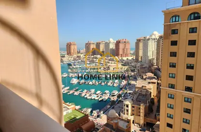 شقة - غرفة نوم - 2 حمامات للايجار في طريق بورتو الغربي - بورتو أرابيا - جزيرة اللؤلؤة - الدوحة