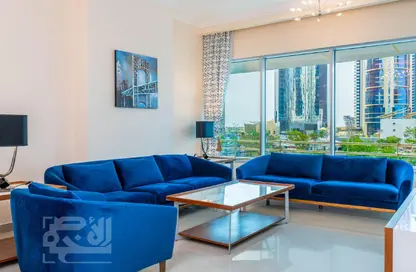 شقة - 3 غرف نوم - 4 حمامات للايجار في برج ريجنسي ريزيدينس - الخليج الغربي - الدوحة