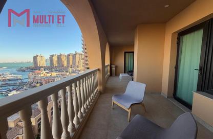 Apartment - 2 Bedrooms - 3 Bathrooms for rent in West Porto Drive - Porto Arabia - The Pearl Island - Doha Apartment - 2 Bedrooms - 3 Bathrooms for rent in West Porto Drive - Porto Arabia - The Pearl Island - Doha
