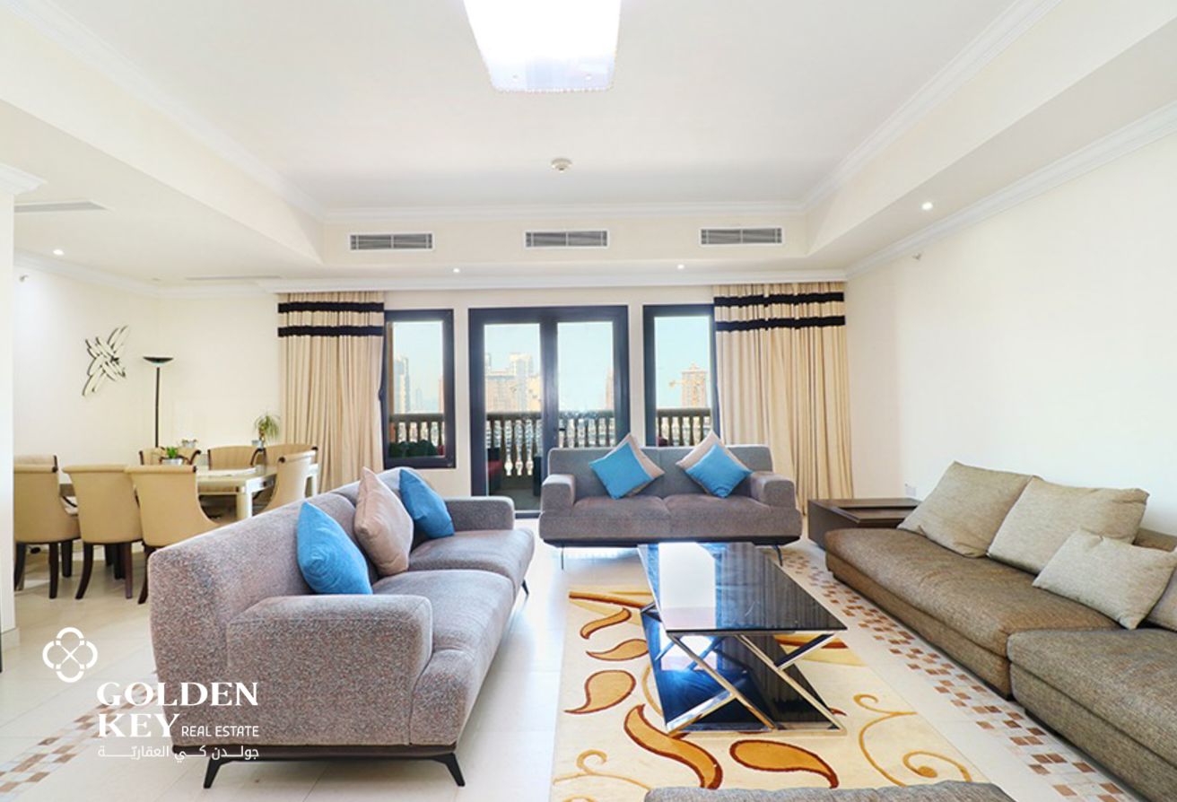 Full Sea View | Luxury 3BR+Storage | Porto Arabia