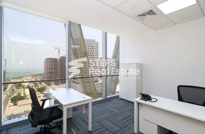 Office Space - Studio - 3 Bathrooms for rent in Burj Al Marina - Marina District - Lusail