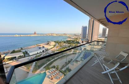 Apartment - 2 - 2 for rent in Lusail Marina Heights - Marina District - Lusail