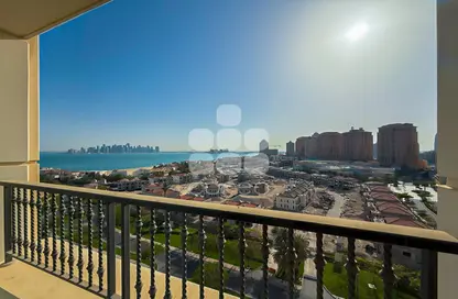 شقة - 1 حمام للايجار في برج 2 - فيفا بحرية - جزيرة اللؤلؤة - الدوحة