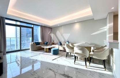 Apartment - 1 Bedroom - 2 Bathrooms for rent in Lusail Marina Heights - Marina District - Lusail Apartment - 1 Bedroom - 2 Bathrooms for rent in Lusail Marina Heights - Marina District - Lusail