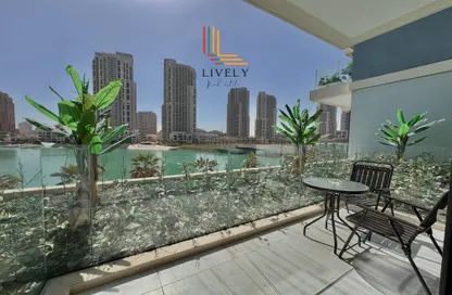 شقة - غرفة نوم - 2 حمامات للايجار في كريستال ريزيدنس - جزيرة جيوان - جزيرة اللؤلؤة - الدوحة