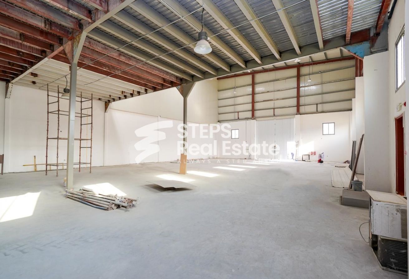 Steel Workshop with Rooms for Rent