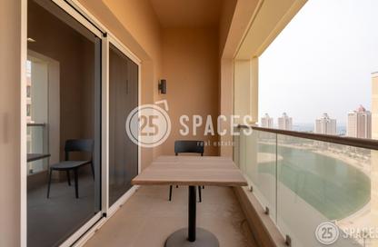 Apartment - Studio - 1 Bathroom for rent in Al Mutahidah Tower - Viva Bahriyah - The Pearl Island - Doha