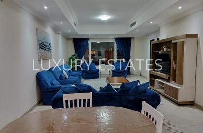 Apartment - 2 Bedrooms - 3 Bathrooms for rent in West Porto Drive - Porto Arabia - The Pearl Island - Doha