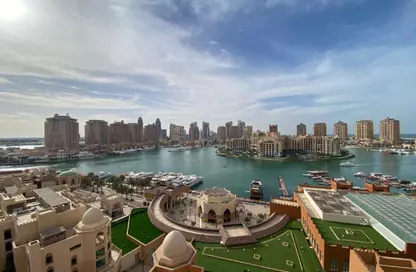 شقة - 3 غرف نوم - 4 حمامات للبيع في طريق بورتو الغربي - بورتو أرابيا - جزيرة اللؤلؤة - الدوحة