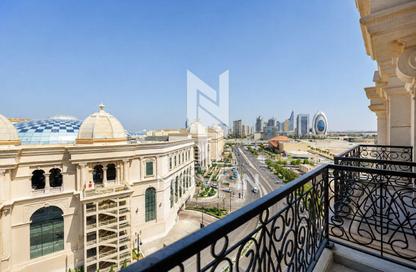 Apartment - 1 - 2 for rent in Lusail Marina Heights - Marina District - Lusail