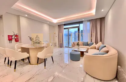 Apartment - 2 Bedrooms - 3 Bathrooms for rent in Lusail Marina Heights - Marina District - Lusail