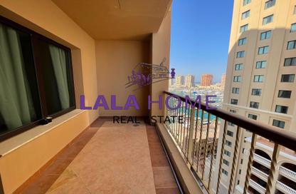 Apartment - 1 Bedroom - 2 Bathrooms for rent in East Porto Drive - Porto Arabia - The Pearl Island - Doha