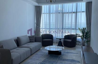 Apartment - 2 Bedrooms - 2 Bathrooms for rent in Lusail Marina Heights - Marina District - Lusail