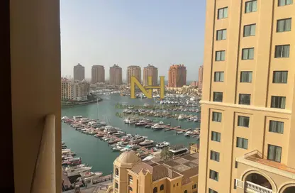 Apartment - 1 Bedroom - 2 Bathrooms for rent in East Porto Drive - Porto Arabia - The Pearl Island - Doha