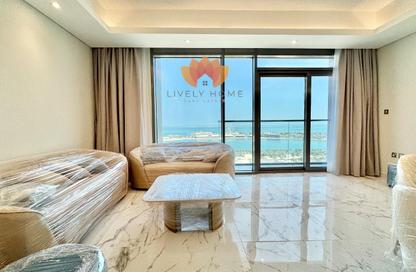 Apartment - 2 Bedrooms - 3 Bathrooms for rent in Lusail Marina Heights - Marina District - Lusail