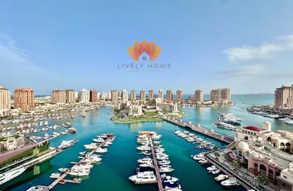 Apartment - 3 Bedrooms - 4 Bathrooms for rent in East Porto Drive - Porto Arabia - The Pearl Island - Doha