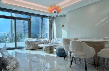 Apartment - 1 - 2 for rent in Lusail Marina Heights - Marina District - Lusail