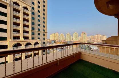 Apartment - 1 Bedroom - 2 Bathrooms for rent in East Porto Drive - Porto Arabia - The Pearl Island - Doha Apartment - 1 Bedroom - 2 Bathrooms for rent in East Porto Drive - Porto Arabia - The Pearl Island - Doha