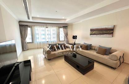 Apartment - 1 Bedroom - 2 Bathrooms for rent in Tower 24 - Porto Arabia - The Pearl Island - Doha
