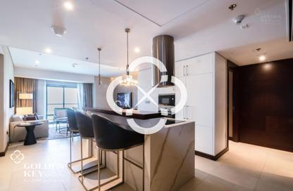 Apartment - 1 Bedroom - 2 Bathrooms for rent in Abraj Bay - Abraj Quartiers - The Pearl Island - Doha
