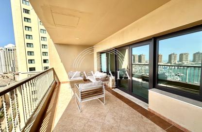 Apartment - 2 Bedrooms - 3 Bathrooms for rent in East Porto Drive - Porto Arabia - The Pearl Island - Doha