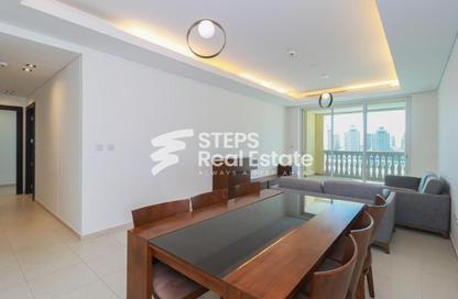 Apartment - 2 Bedrooms - 3 Bathrooms for rent in Viva West - Viva Bahriyah - The Pearl Island - Doha