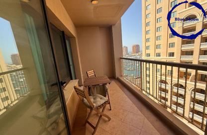 Apartment - 1 Bedroom - 2 Bathrooms for rent in West Porto Drive - Porto Arabia - The Pearl Island - Doha Apartment - 1 Bedroom - 2 Bathrooms for rent in West Porto Drive - Porto Arabia - The Pearl Island - Doha