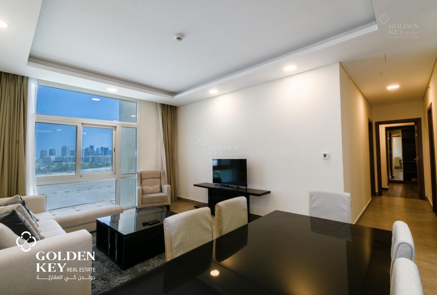 Furnished 2BR with Balcony | Spacious Living Area