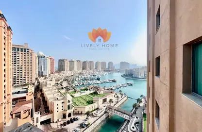 Apartment - 2 Bedrooms - 3 Bathrooms for rent in West Porto Drive - Porto Arabia - The Pearl Island - Doha