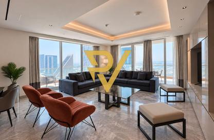 Apartment - 3 - 3 for rent in Lusail Marina Heights - Marina District - Lusail