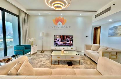 Apartment - 2 Bedrooms - 3 Bathrooms for rent in Lusail Marina Heights - Marina District - Lusail
