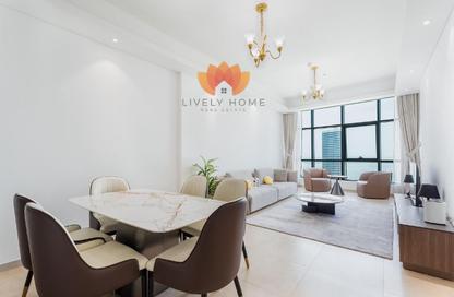 Apartment - 2 Bedrooms - 3 Bathrooms for rent in Lusail Marina Heights - Marina District - Lusail