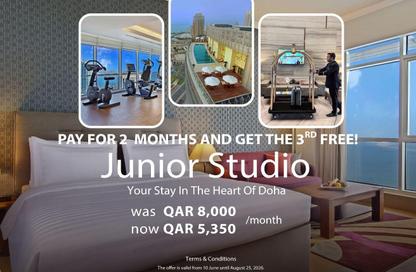 Apartment - Studio - 1 Bathroom for rent in West Bay Tower - West Bay - West Bay - Doha