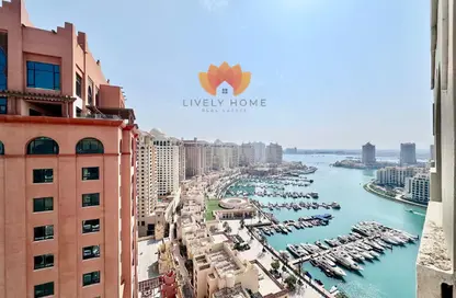 Apartment - 1 Bedroom - 2 Bathrooms for rent in East Porto Drive - Porto Arabia - The Pearl Island - Doha