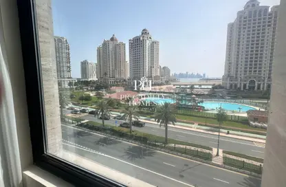 شقة - غرفة نوم - 2 حمامات للايجار في شقق جاردينو - جزيرة اللؤلؤة - الدوحة