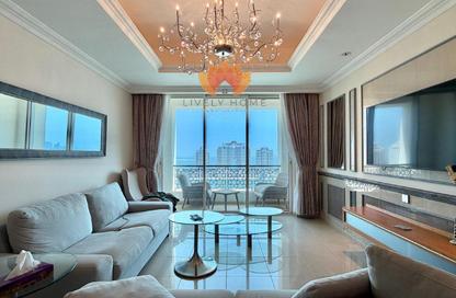 Apartment - 3 - 4 for rent in Viva East - Viva Bahriyah - The Pearl Island - Doha