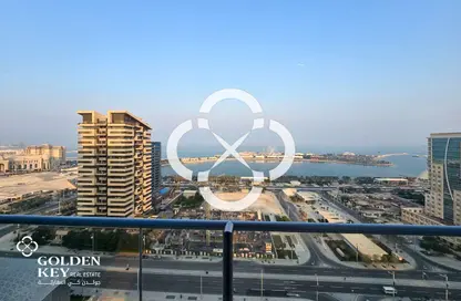 شقة - غرفة نوم - 2 حمامات للايجار في برج مارينا 23 - منطقة المارينا - الوسيل