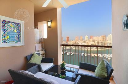 Apartment - 2 Bedrooms - 2 Bathrooms for rent in East Porto Drive - Porto Arabia - The Pearl Island - Doha