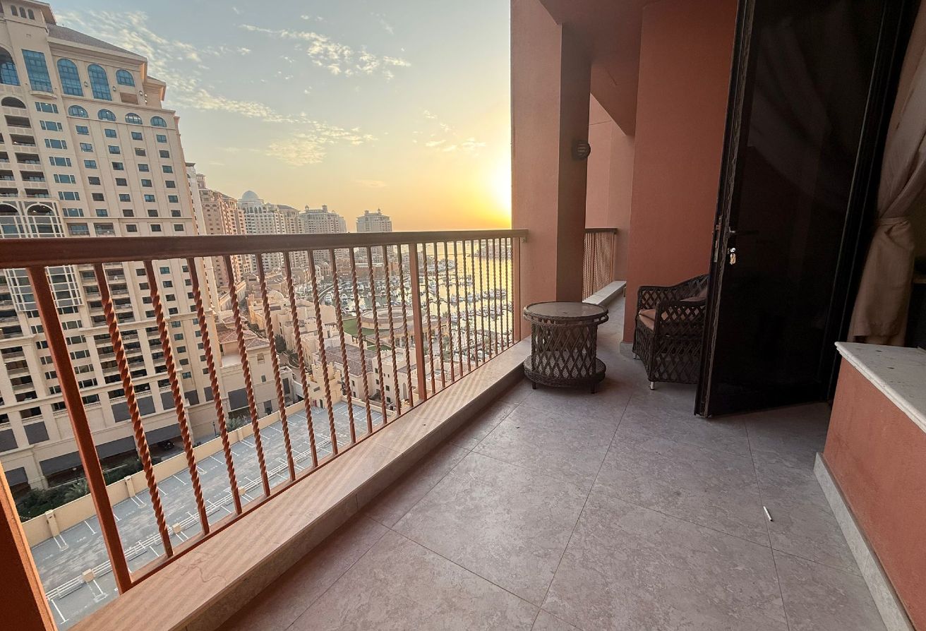High Floor 2BHK | Partial Sea & Marina Views Porto thumbnail 11