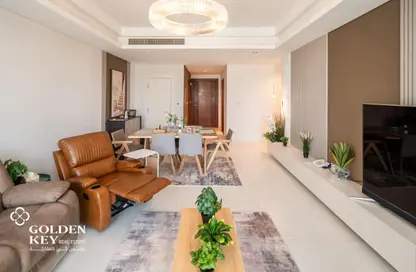 شقة - 2 غرف نوم - 3 حمامات للايجار في كريستال ريزيدنس - جزيرة جيوان - جزيرة اللؤلؤة - الدوحة