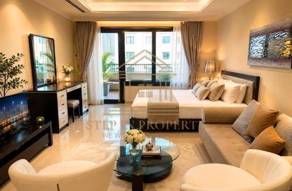 Apartment - 1 Bedroom - 2 Bathrooms for rent in East Porto Drive - Porto Arabia - The Pearl Island - Doha