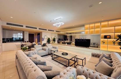Apartment - 2 Bedrooms - 4 Bathrooms for rent in Seef Lusail Tower 1 - Seef Lusail - Lusail City - Lusail