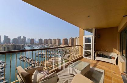 Apartment - 2 Bedrooms - 2 Bathrooms for rent in West Porto Drive - Porto Arabia - The Pearl Island - Doha