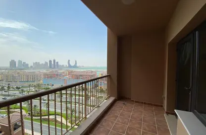شقة - غرفة نوم - 1 حمام للايجار في طريق بورتو الشرقي - بورتو أرابيا - جزيرة اللؤلؤة - الدوحة